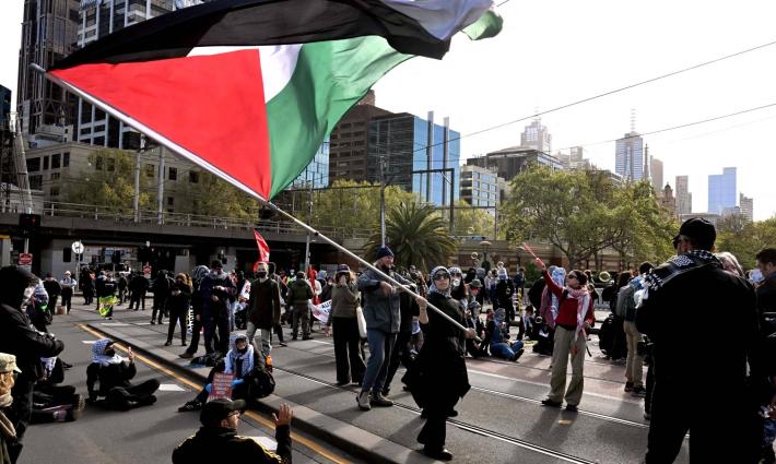 وقفة داعمة لفلسطين