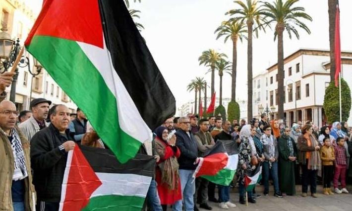 وقفة مغربية داعمة لفلسطين