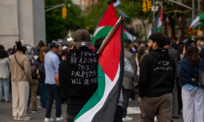 تحرك طلابي داعم لفلسطين