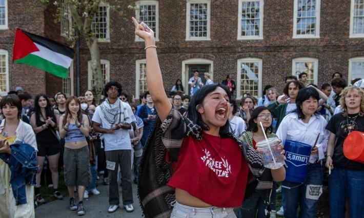 تحرك طلابي داعم لفلسطين