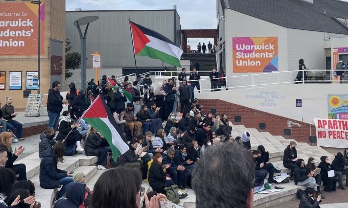 تحرك طلابي داعم لفلسطين