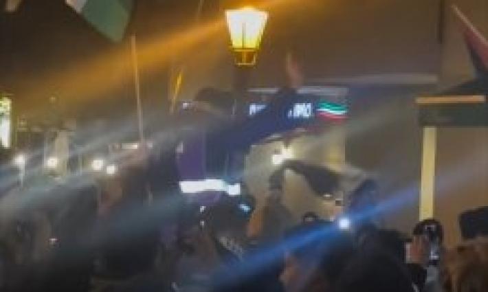 مظاهرة حاشدة دعمًا لفلسطين