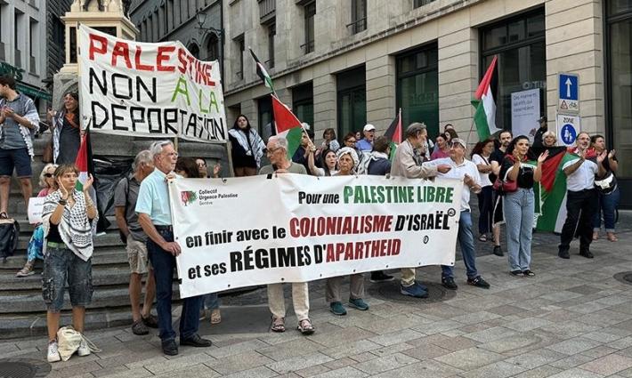 مظاهرة أيرلندية داعمة لفلسطين وللعاملين الصحيين بقطاع غزة