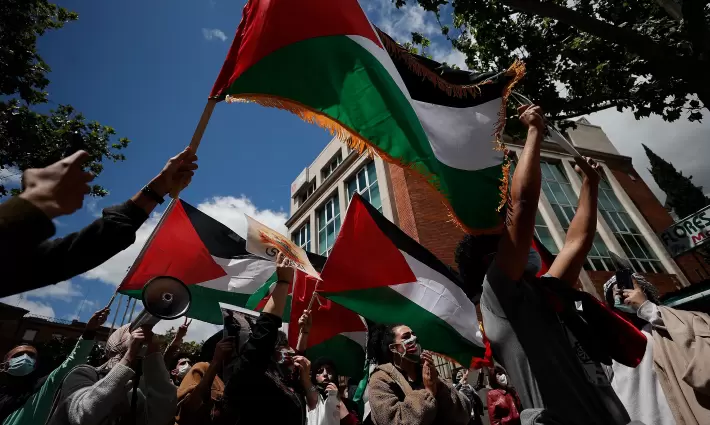 مظاهرة بفرجينيا دعمًا لفلسطين