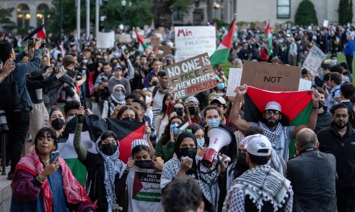 تحرك طلابي داعم لفلسطين