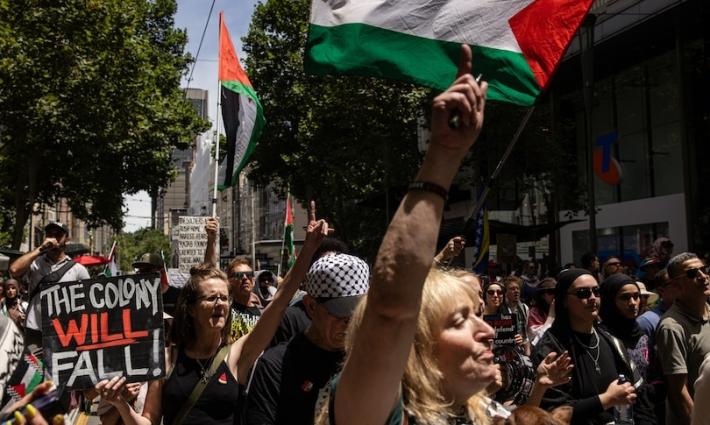 مظاهرة تضامنية مع فلسطين في أستراليا