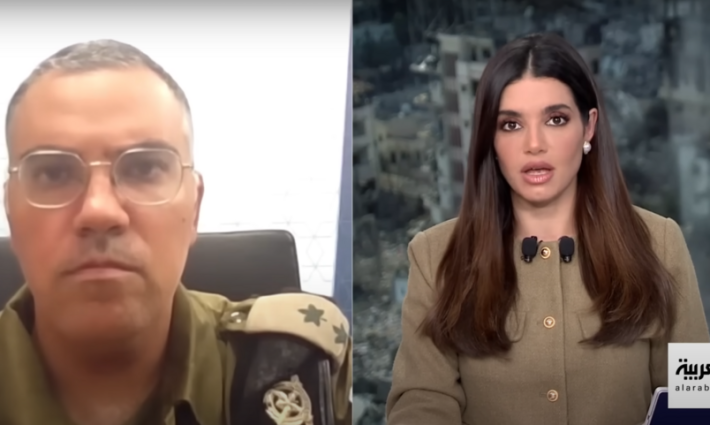 مقابلة بين الصحفية ليال الإختيار وأفيخاي أدرعي