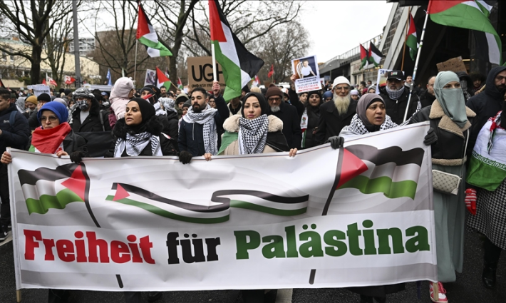 مظاهرة داعمة لفلسطين في ألمانيا