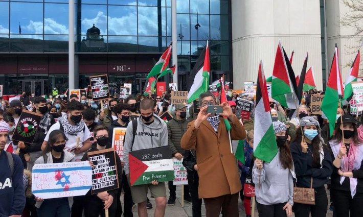 وقفة طلابية داعمة لفلسطين