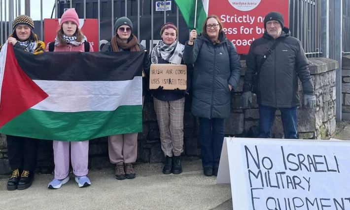 وقفة طلابية داعمة لفلسطين في أيرلندا