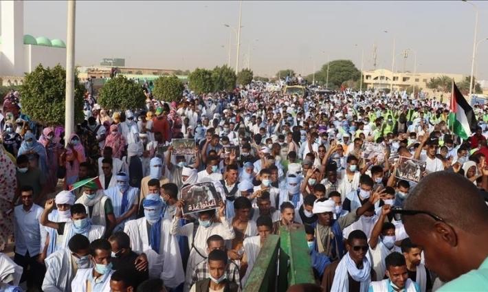 موريتانيون يحتفلون بوقف إطلاق النار في غزة ويتضامنون مع فلسطين