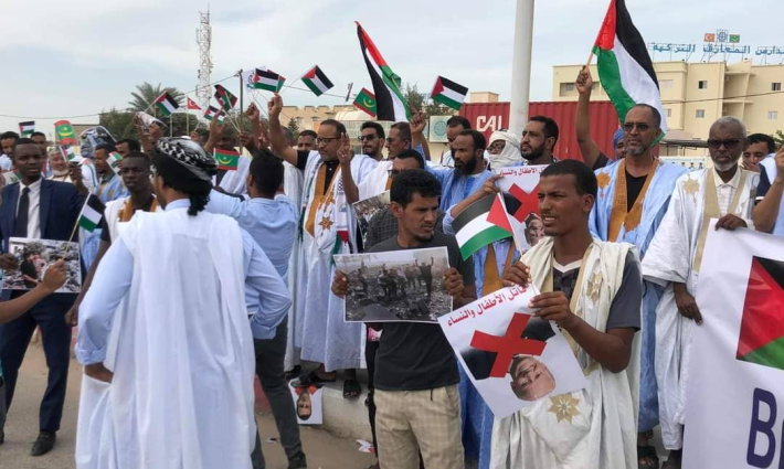 وقفة داعمة لفلسطين في موريتانيا