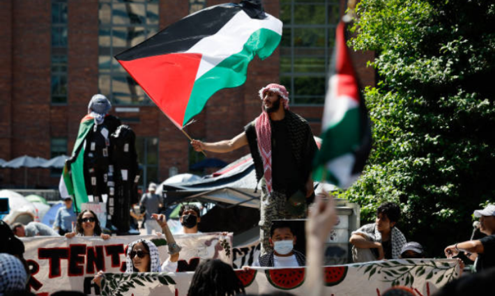 مظاهرة طلابية داعمة لفلسطين