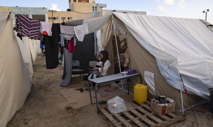 خيمة نزوح في غزة