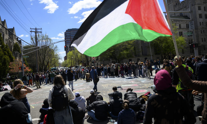 وقفة طلابية داعمة لفلسطين