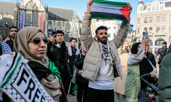 مظاهرة داعمة لفلسطين في هولندا