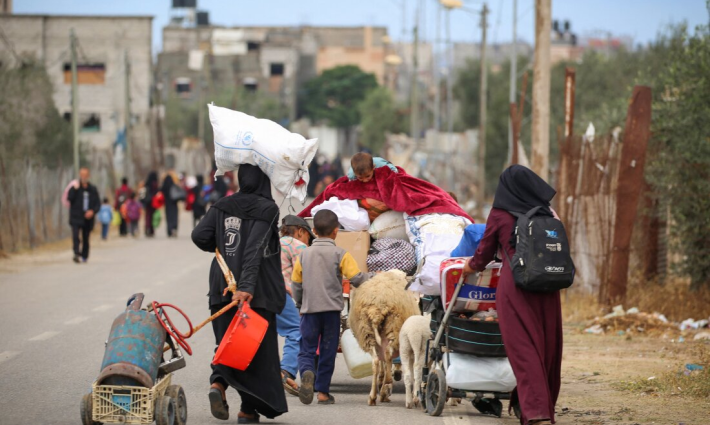 نازحون فلسطينيون