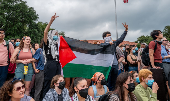 احتجاج طلابي لأجل فلسطين