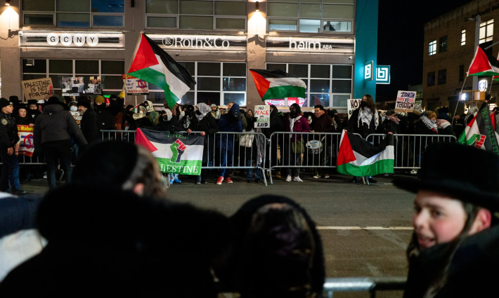 احتجاج مؤيد لفلسطين في أمريكا