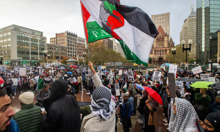 مظاهرة داعمة لفلسطين