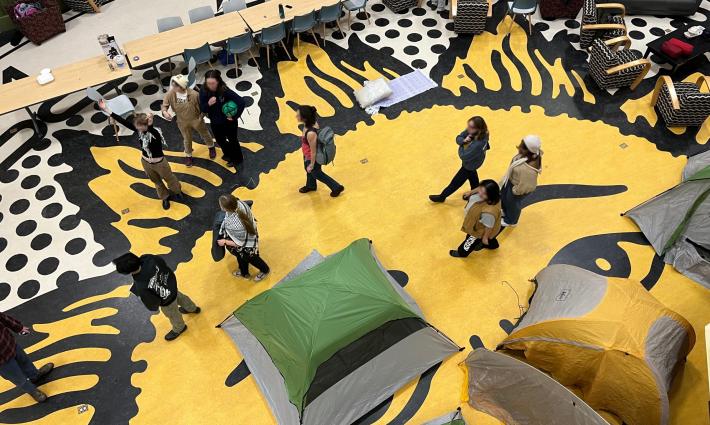 احتلال مبنى في كلية بودوين