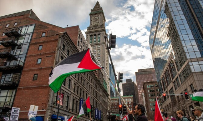 مظاهرة داعمة لفلسطين