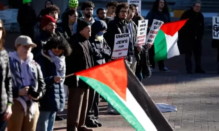 وقفة طلابية داعمة لفلسطين