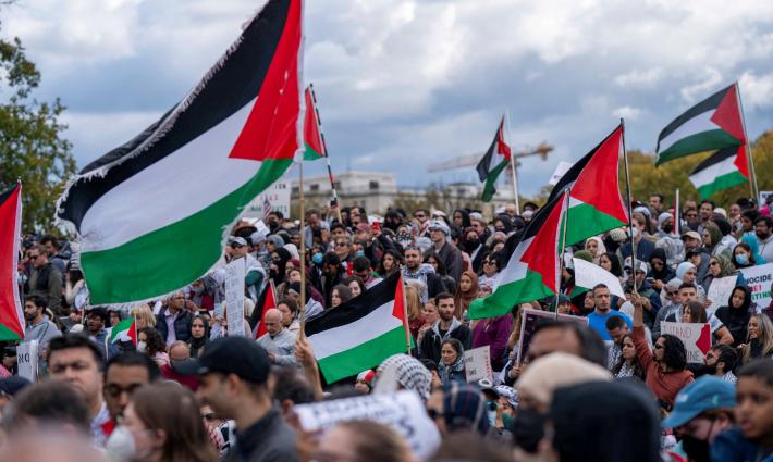 مظاهرة داعمة لفلسطين