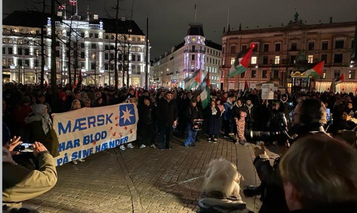 شريكة بالإبادة.. نشطاء يحتلون مكتب شركة "ميرسك" للشحن في ليفربول