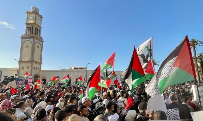 لا نستقبل سفن الإبادة!.. الاحتجاجات المغربية تنجح بتأخير رسوّ سفينة “ميرسك”