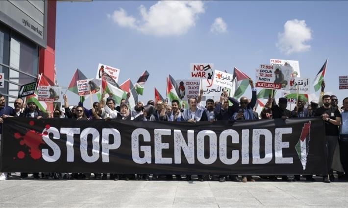 قادة نقابيون يحتشدون في أنقرة للتنديد بإبادة غزة