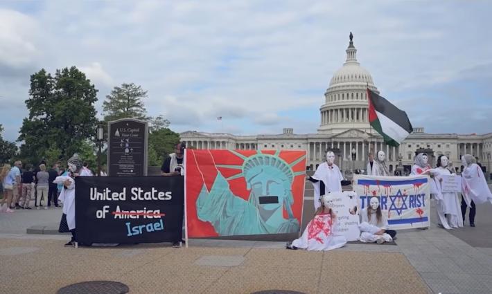 أمام البيت الأبيض.. وقفة صامتة للمطالبة بوقف إطلاق النار في غزة