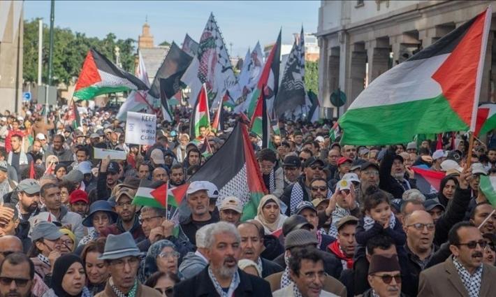 للأسبوع الـ74 آلاف المغاربة يطالبون برفع الحصار عن غزة