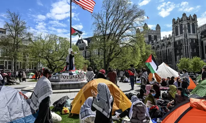 حرمان من الامتحانات! جامعة نيويورك تهدد طلابها المحتجين دعمًا لفلسطين