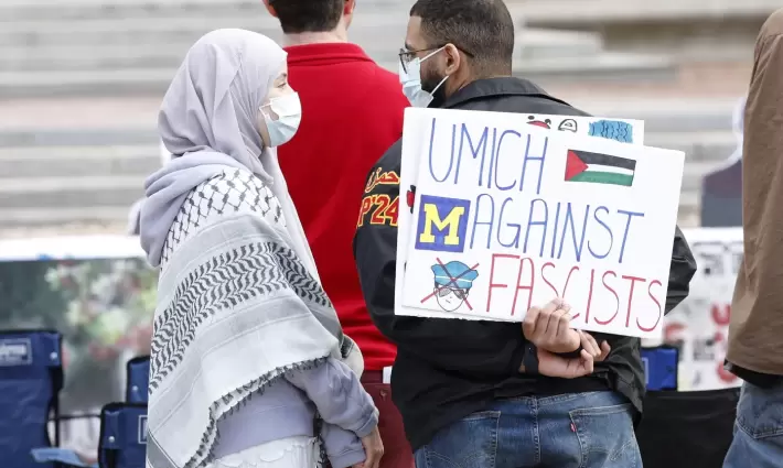 جامعة ميشيغان تواصل إجراءاتها التأديبية ضد خريج مؤيد لفلسطين
