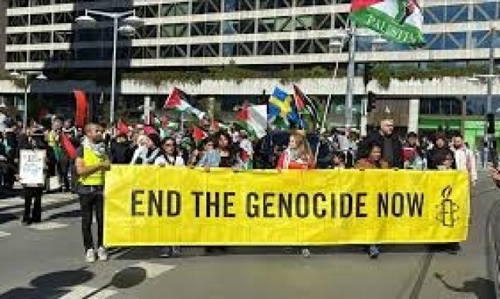 احتجاجات تحاصر "ستاربكس" بألمانيا.. ومظاهرات تضامنية تُوقف 12 خط حافلات في ستوكهولم...فرنسا تمنع 8 شركات إسرائيلية من المشاركة بمعرض الأمن والدفاع