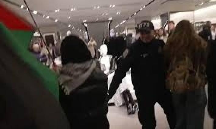 نشطاء يقتحمون متجر "بارغينز" في نيوري...نشطاء "CodePink" يكرمون ضحايا الإبادة الجماعية في غزة